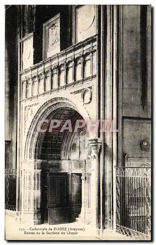 Ansichtskarte AK Cathdrale de Rodez Entree de la Sacristie du Choeur