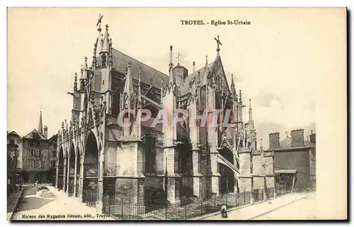 Cartes postales Troyes Eglise St Urbain