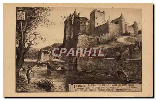 Cartes postales Clisson Le Chateau au 14eme