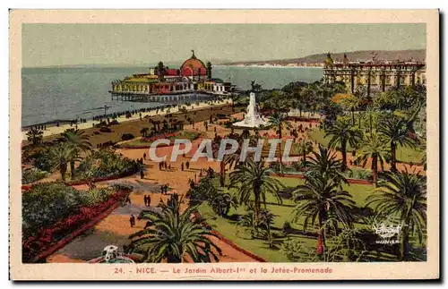 Cartes postales Nice Le Jardin Albert 1er Et La Jetee Promenade