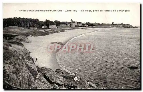 Cartes postales Saint Marguerite De Pornichet La Plage Prise Du Plateau De Congrigoux