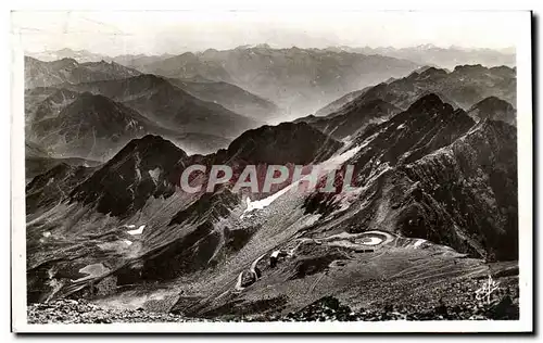 Ansichtskarte AK Pyrenees Ocean Pic Midi Le Plateau Du Laquet Terminus De La Route Vu Du Sommet