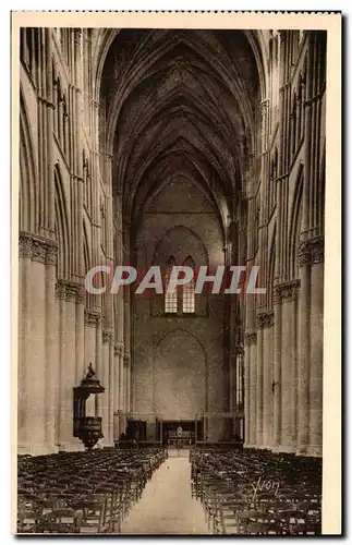 Cartes postales Reims La cathedrale La Nef