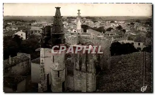 Cartes postales moderne Saint Martin De Re Les Ruines Dee l&#39Eglise Et La Ville