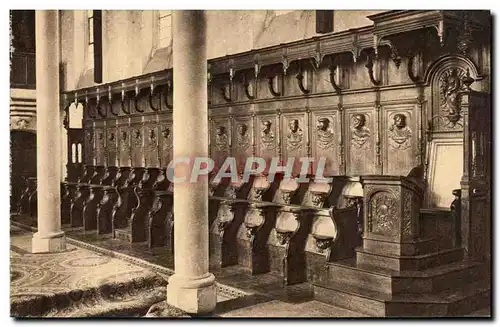 Ansichtskarte AK Les Stalles du Choeur de l&#39Abbaye St pierre de Solesmes Sarthe