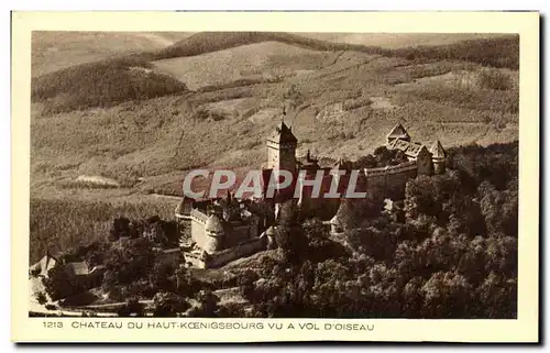 Cartes postales Chateau Du Haut Koenigsbourg Vu Vol D&#39oiseau