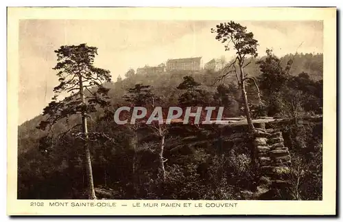 Cartes postales Mont Ste Odile Le Mur Paien Et le Couvent