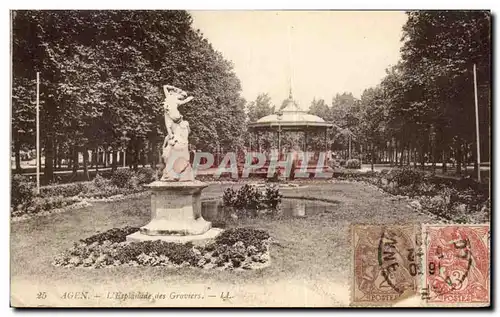 Cartes postales Agen L&#39Esplanade des Graviers