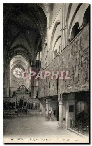 Ansichtskarte AK Reims L&#39Eglise Saint Remy Le Transept