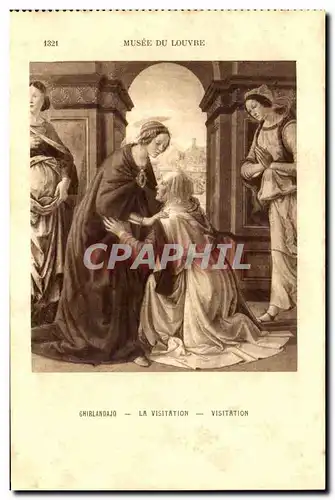Cartes postales Musee Du Louvre Ghirlandajo La visitation