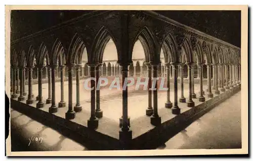 Cartes postales Le Mont St Michel Abbaye Galeries du Cloitre