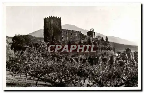 Cartes postales Vernet Les Bains Le vieux chateau et l&#39Eglise