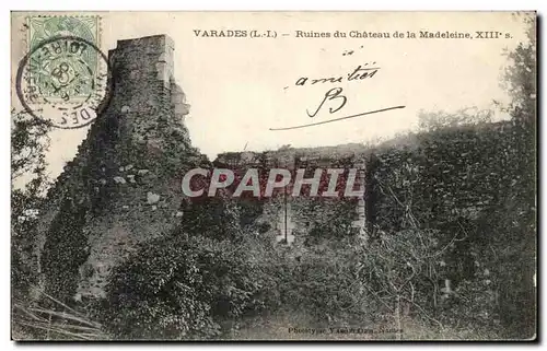 Ansichtskarte AK Varades Ruines Du Chateau De La Madeleine