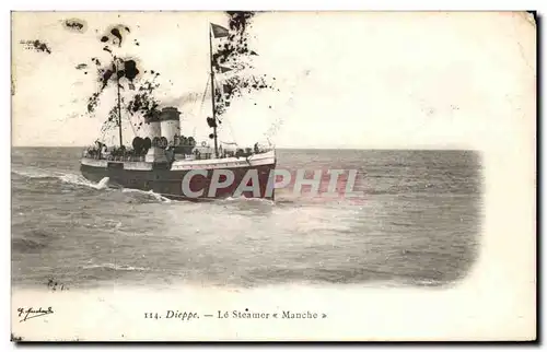 Cartes postales Dieppe Le Steamer Bateau