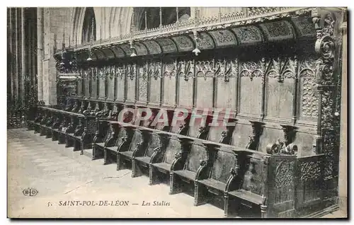 Cartes postales Saint Pol De Leon Les Stalles