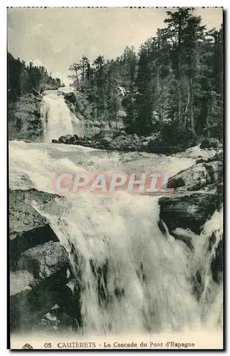 Ansichtskarte AK Cauterets La Cascade du pont d&#39Espagne