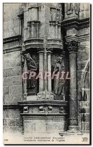 Cartes postales Saint Thegonnec Sculptures exterieures de l'Eglise