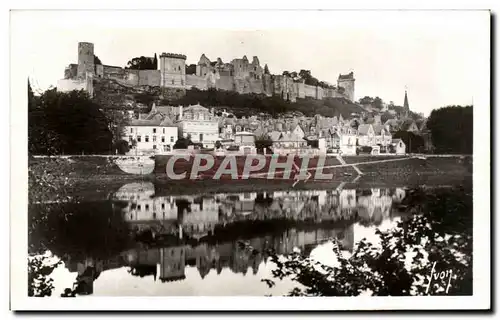 Cartes postales moderne Chinon Le Chateau vu des rives de la Vienne