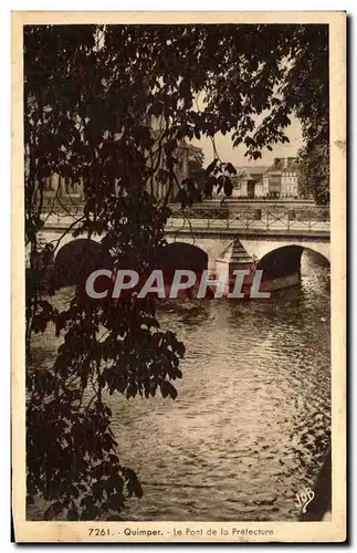 Ansichtskarte AK Quimper Le Pont de la Prefecture