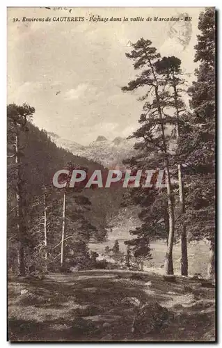 Cartes postales Environs de Cauterets Paysage dans la vallee de Marcadau