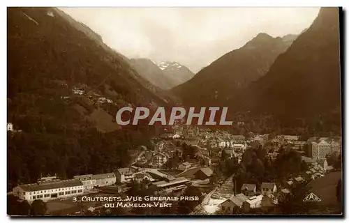 Cartes postales Cauterets Vue Generale prise du Mamelon Vert