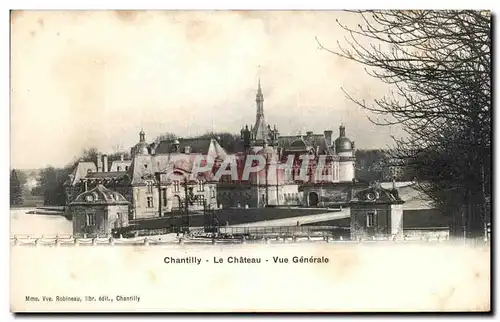 Cartes postales Chantilly Le Chateau Vue Generale