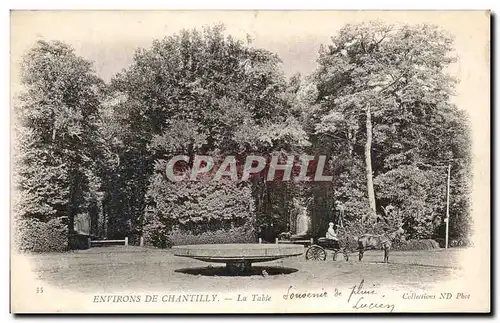 Cartes postales Environs De Chantilly La Table Caleche