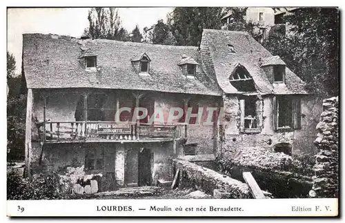 Cartes postales Lourdes Moulin ou est nee Bernadette