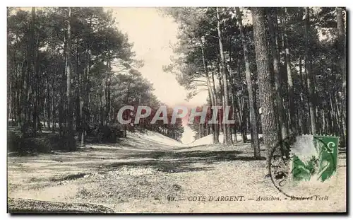 Cartes postales Cote D&#39Argent Arcachon Route et Foret