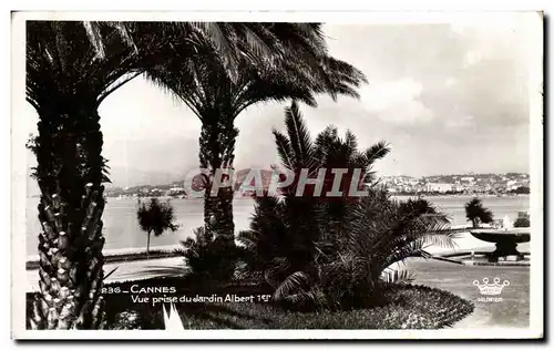 Cartes postales Cannes Vue prise du Jardin Albert 1er