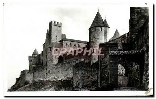 Ansichtskarte AK Carcassonne La Cite Avant porte de la Porte d&#39Aude