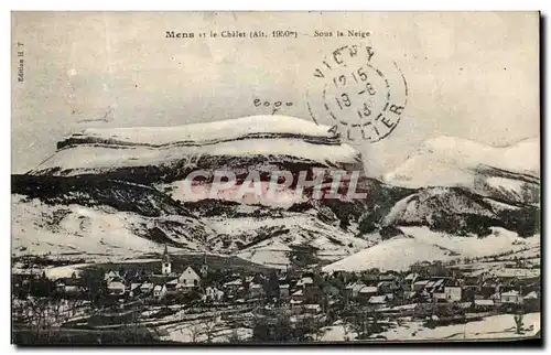 Cartes postales Mens et le Chalet Sous la Neige