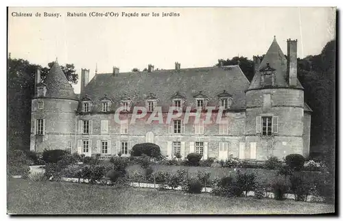 Cartes postales Chateau de Bussy Rabutin Facade sur les jardins