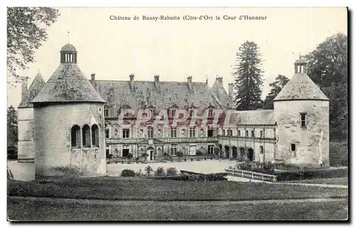 Cartes postales Chateau de Bussy Rabutin la COur d&#39Honneur