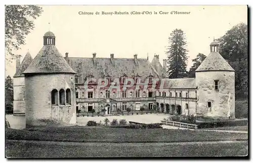 Cartes postales Chateau de Bussy Rabutin la Cour d&#39Honneur