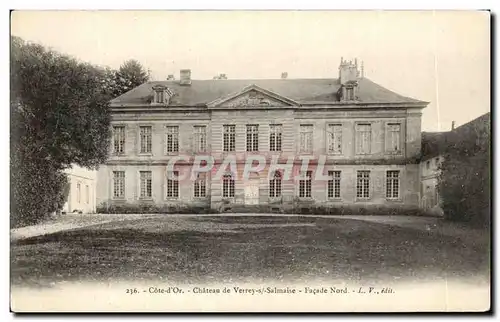 Cartes postales Cote d&#39Or Chateau de Verrey s Salmaise Facade Nord