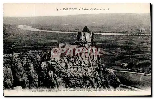 Cartes postales Valence Ruines de Crussol