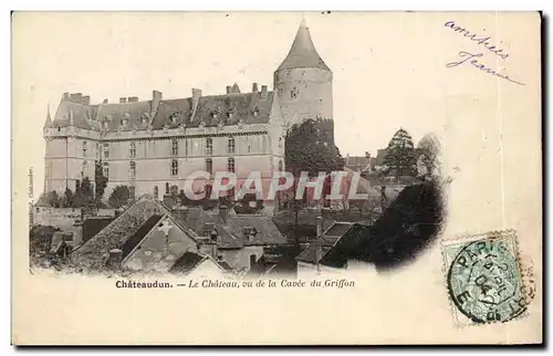 Cartes postales Chateaudun Le Chateau vu de la Cavee du Griffon