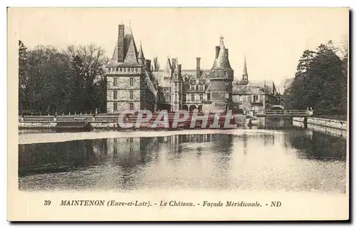 Cartes postales Maintenon Le Chateau Facade Meridionale