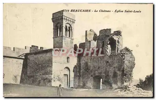 Cartes postales Beaucaire Le Chateau Eglise Saint Louis