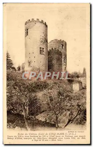 Cartes postales Restes Du Chateau Feondal De Cinq Mars