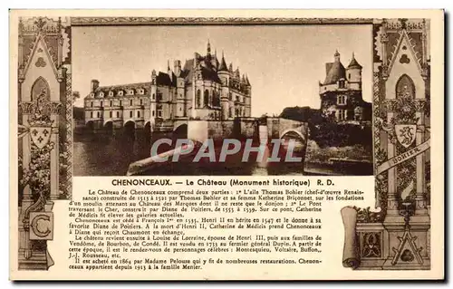 Cartes postales Chenonceaux Le Chateau