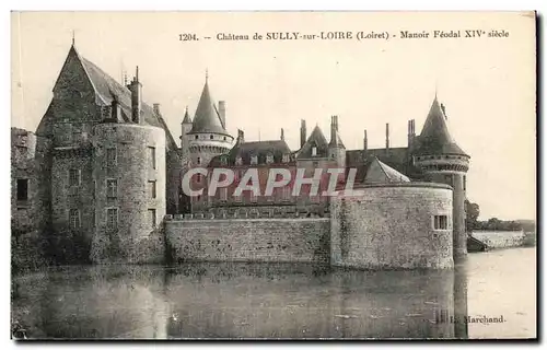 Ansichtskarte AK Chateau de Sully sur Loire Manoir Feodal