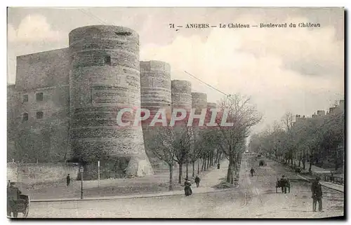 Cartes postales Angers Le Chateau Boulevard du Chateau