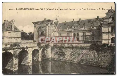 Cartes postales Saint Georges sur Loire Cbateau de Serrant La Cour d&#39Honneur