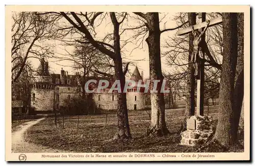 Cartes postales Monument des Victoires de la Marne et ossuaire de Dormans Chateau Croix de Jerusalem