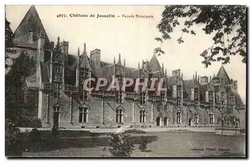 Cartes postales Chateau de Josselin Facade Principale