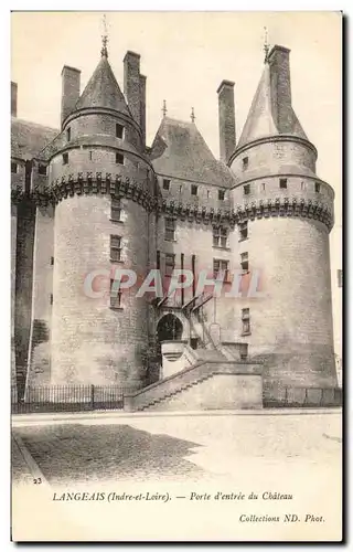 Cartes postales Langeais Porte d&#39Entree Du Chateau