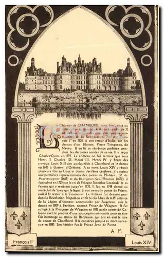 Cartes postales Le Chateau De Chambord