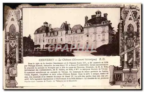 Cartes postales Cheverny Le chateau